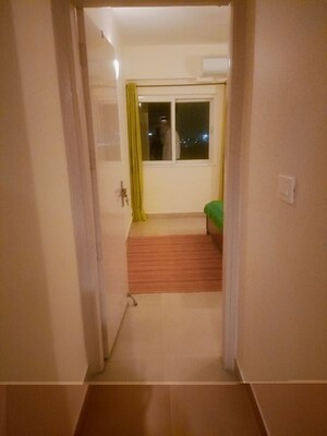 Building Lobby in 2 BHK Apartment at Unitech Rakshak, Sector 41 – for Rent