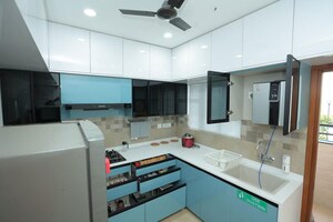 Team Area in 3.5 BHK Apartment at Prestige Tranquil, Kokapet – for Rent