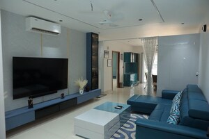 Living Room in 3.5 BHK Apartment at Prestige Tranquil, Kokapet – for Rent