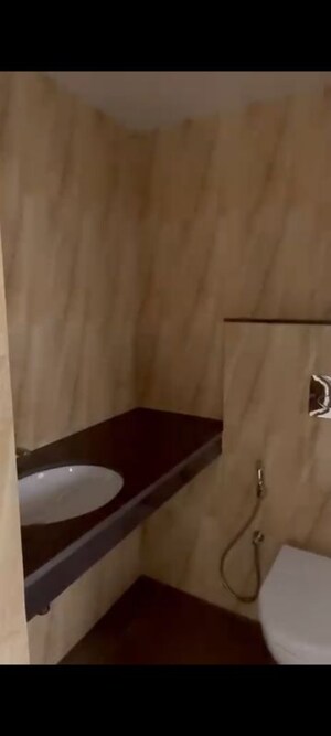 Bathroom in 3 BHK Apartment at Lodha Amara New Tower, Kolshet Road – for Rent