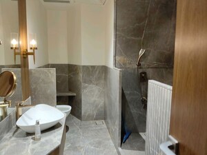 Bathroom in 3 BHK Apartment at Sandesh Nagar – for Sale