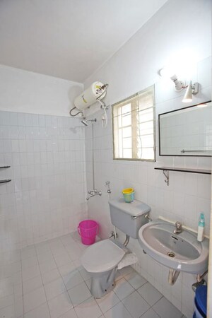 Bathroom in Studio Apartment at Clover Dale, Koregaon Park – for Rent