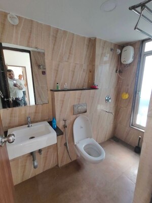 Bathroom in 2 BHK Apartment at Lodha Amara, Kolshet Road – for Rent