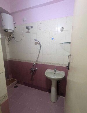 Bathroom in 3 BHK Apartment at Mathura Sapthagiri, Bellandur – for Rent