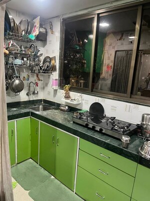 Kitchen in 1 BHK Apartment at Neelima Apartments, Bhandup West – for Rent