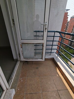 Balcony in 2.5 BHK Apartment at Mahindra Aura Phase III, Sector 110a – for Rent