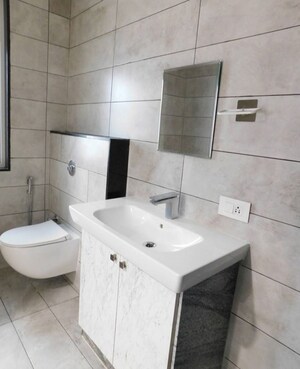 Bathroom in 3 BHK Apartment at Jayabheri The Summit, Narsingi – for Rent