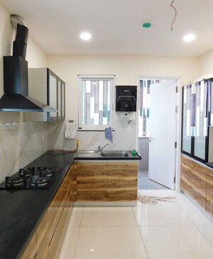 Kitchen in 3 BHK Apartment at Jayabheri The Summit, Narsingi – for Rent