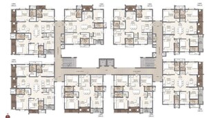 Floor Plan in 3 BHK Apartment at Brigade Manor, Moti Nagar – for Sale