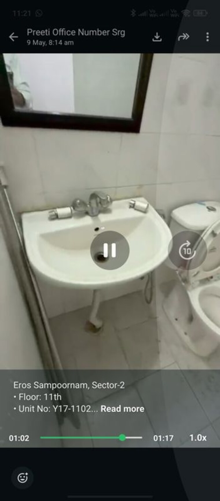 Bathroom, eros-sampoornam 2.5 Bedroom 1060 Sq.Ft. Apartment In Sector 2 Greater Noida Greater Noida 10377334