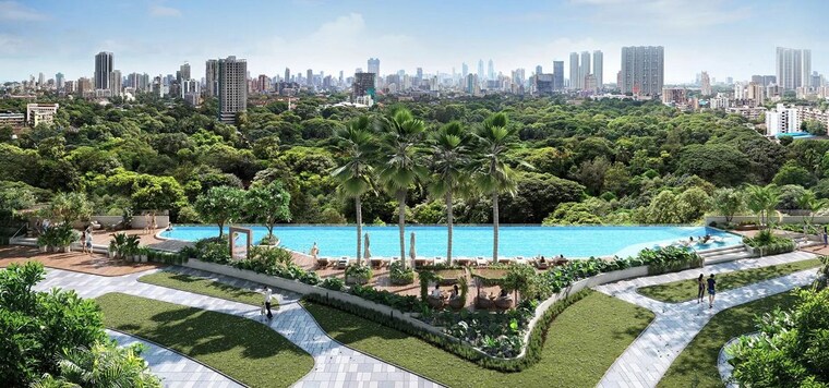 Garden, piramal-aranya 3 Bedroom 1978 Sq.Ft. Apartment In Byculla Mumbai 10377346