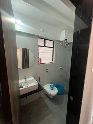 Bathroom in 2 BHK Apartment at Roshan Milestone, Tathawade – for Rent