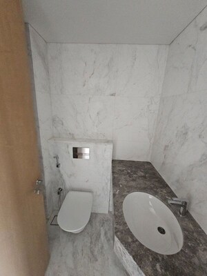 Bathroom in 2 BHK Apartment at Lodha Bellagio, Powai – for Rent