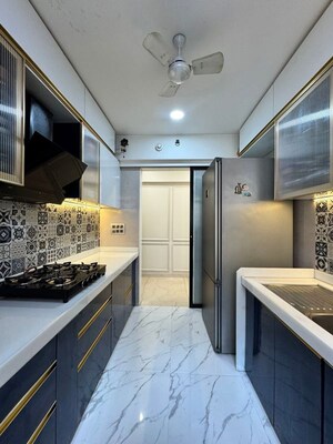 Kitchen in 3 BHK Apartment at Lodha Splendora, Ghodbunder Road – for Sale