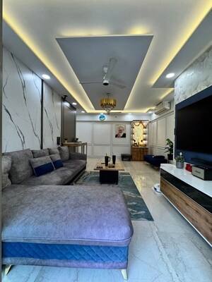 Living Room in 3 BHK Apartment at Lodha Splendora, Ghodbunder Road – for Sale