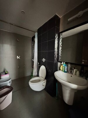 Bathroom in 2 BHK Apartment at Lodha Splendora, Ghodbunder Road – for Rent