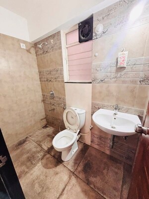 Bathroom in 2 BHK Apartment at Atlanta Apartment Wakad, Wakad – for Rent