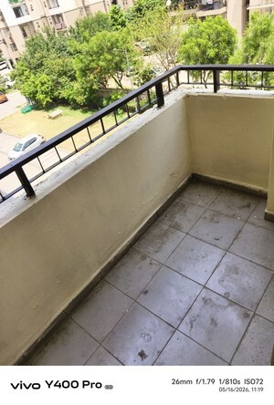 Balcony in 1 BHK Apartment at Auric City Homes, Sector 82 – for Rent