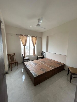 Bedroom in 2 BHK Apartment at Siddhi Nisarg, Wakad – for Rent
