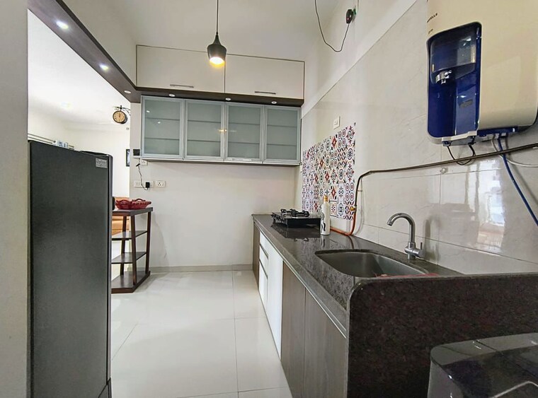 Kitchen, duville-riverdale 3 Bedroom 800 Sq.Ft. Apartment In Kharadi Pune 10377769