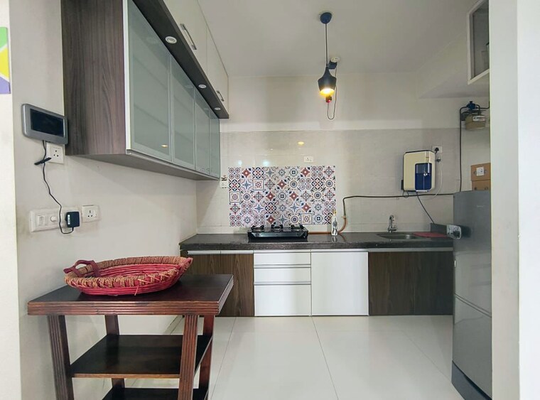 Kitchen, duville-riverdale 3 Bedroom 800 Sq.Ft. Apartment In Kharadi Pune 10377769