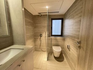 Bathroom in 3 BHK Apartment at Rustomjee Paramount, Khar West – for Rent