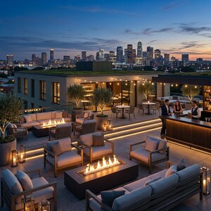 Terrace in 3.5 BHK Apartment at MRG Crown, Sector 106 – for Sale