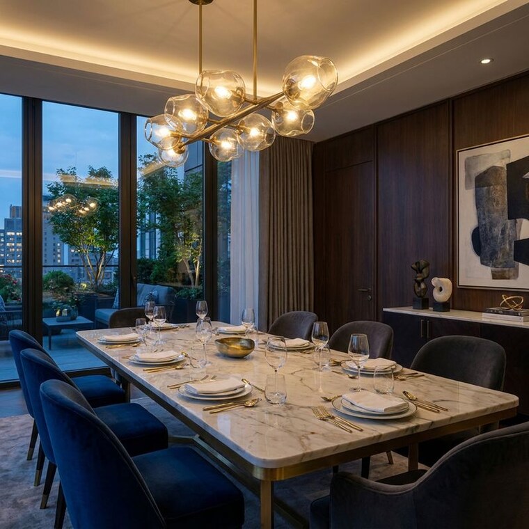 Dining area, mrg-crown 3.5 Bedroom 1503 Sq.Ft. Apartment In Sector 106 Gurgaon 10377953