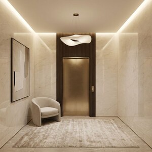 Building Lobby in 3.5 BHK Apartment at MRG Crown, Sector 106 – for Sale