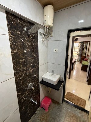 Bathroom in 2 BHK Apartment at Yashvasin CHS Ltd, Kharghar – for Rent
