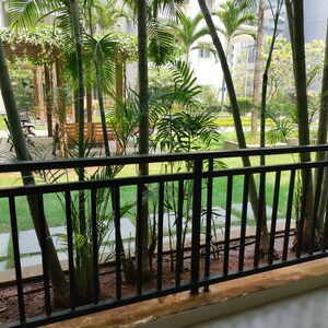 Balcony in 3 BHK Apartment at Vasavi Shreemukh Homes, Kondapur – for Rent