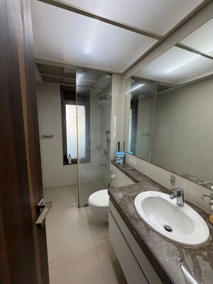 Bathroom in 3 BHK Apartment at The Wadhwa The Address, Ghatkopar West – for Rent