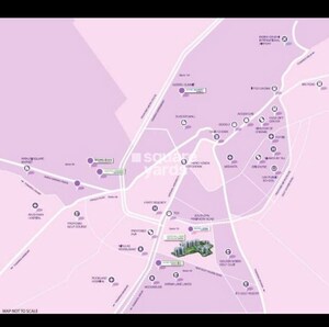 3 BHK Apartment – Map Location View at Godrej 101, Sector 79 - for Sale
