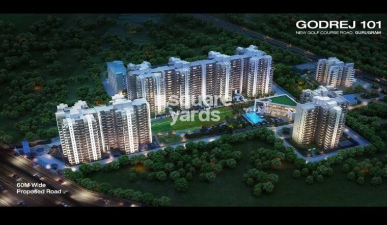 Exterior View, godrej-101 3 Bedroom 2366 Sq.Ft. Apartment In Sector 79 Gurgaon 10378151