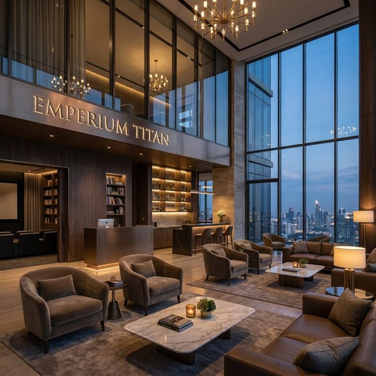 Living Room, emperium-titan 3 Bedroom 1906 Sq.Ft. Apartment In Sector 88a Gurgaon 10378086