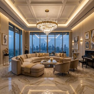 Living Room in 3 BHK Apartment at Emperium Titan, Sector 88a – for Sale