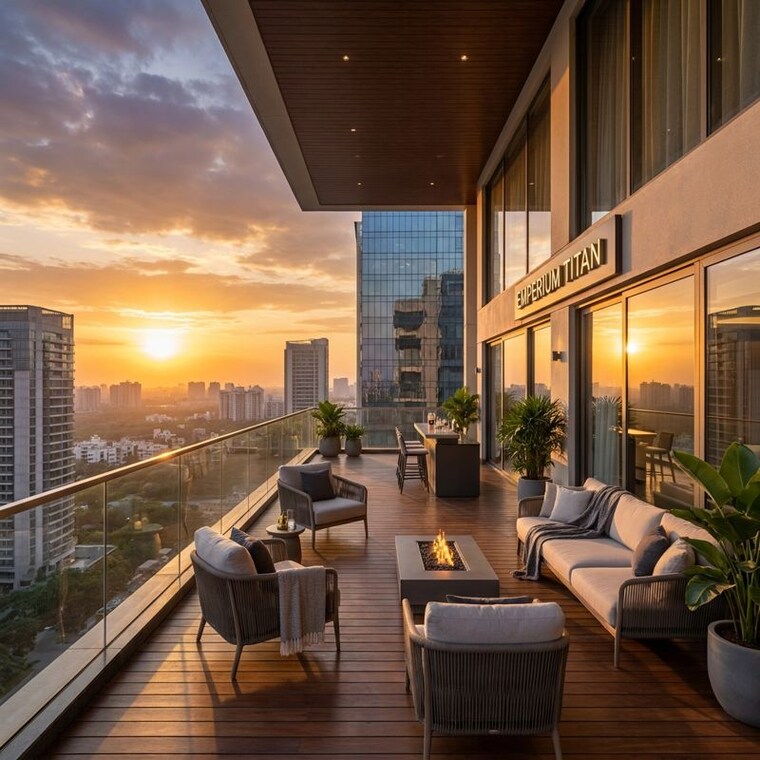 Balcony, emperium-titan 3 Bedroom 1906 Sq.Ft. Apartment In Sector 88a Gurgaon 10378086