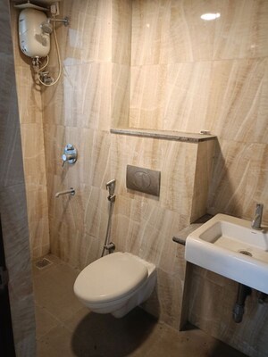 Bathroom in 1 BHK Apartment at Lodha Amara Tower 32 And 33, Kolshet Road – for Rent