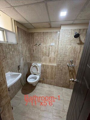 Bathroom in 2 BHK Apartment at Indraprastha Residency Lucknow, Amausi – for Rent