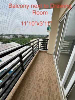 Balcony in 2 BHK Apartment at Indraprastha Residency Lucknow, Amausi – for Rent