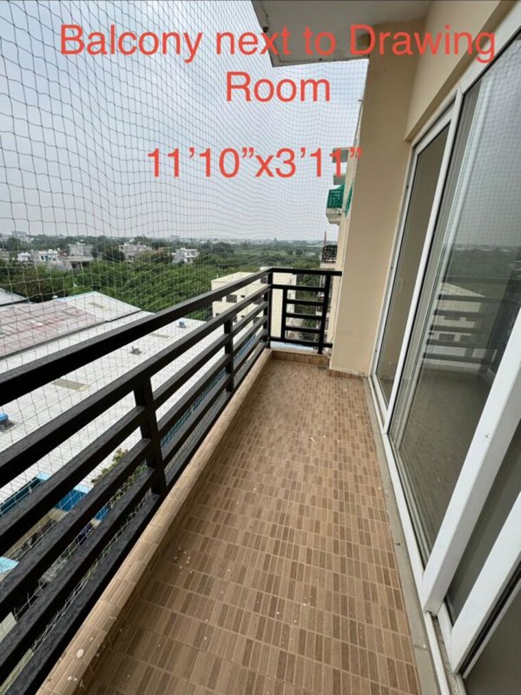 Balcony, indraprastha-residency-lucknow 2 Bedroom 1000 Sq.Ft. Apartment In Amausi Lucknow 10378365