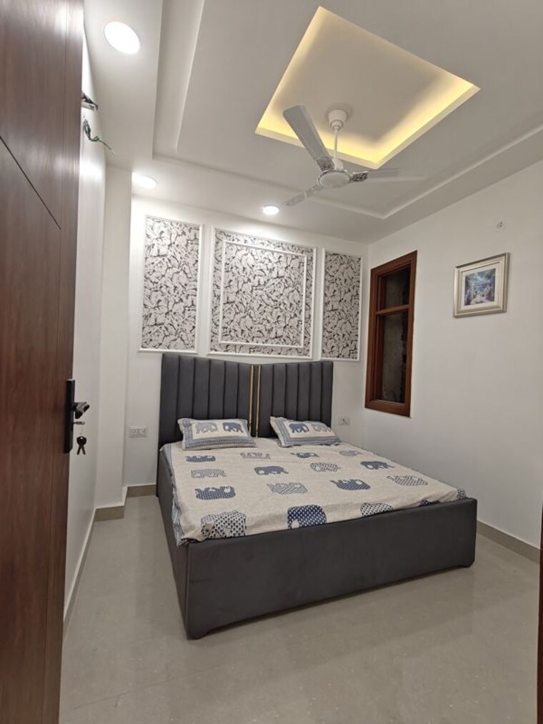 Bedroom, dwarka mor 3 Bedroom 800 Sq.Ft. Builder Floor In Dwarka Mor Delhi 10378390