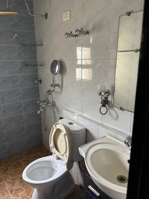 Bathroom in 2 BHK Apartment at Unitech Uniworld Downtown, Rajarhat – for Rent