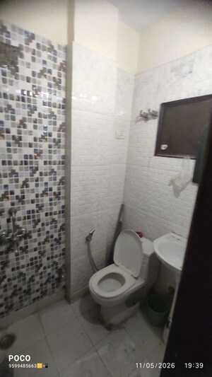 Bathroom in 2 BHK Builder Floor at Mehrauli – for Rent