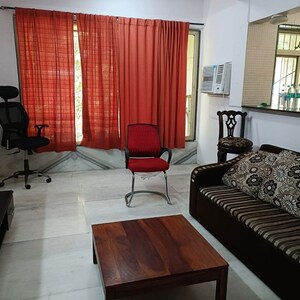 Living Room in 1 BHK Apartment at Bandra West – for Rent