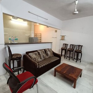 Living Room in 1 BHK Apartment at Bandra West – for Rent