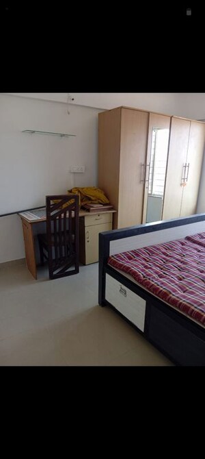 Bedroom in 2 BHK Apartment at Manav Silver Skyscapes, Wakad – for Rent