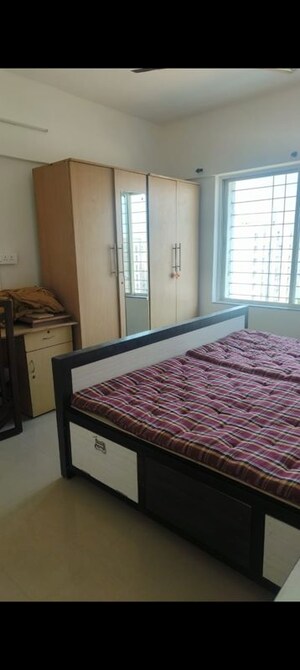 Bedroom in 2 BHK Apartment at Manav Silver Skyscapes, Wakad – for Rent