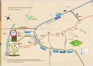 2.5 BHK Apartment – Map Location View at Smart World Natures Court, Manesar Sector 9 - for Sale