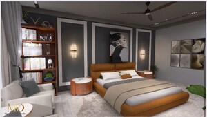 Bedroom in 4 BHK Builder Floor at Palam Vihar – for Sale